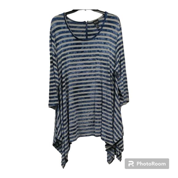 Lavanya multistrip blouse Preloved L - Picture 1 of 2